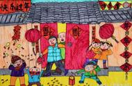 画一张关于元旦的画（简单的一幅元旦画）